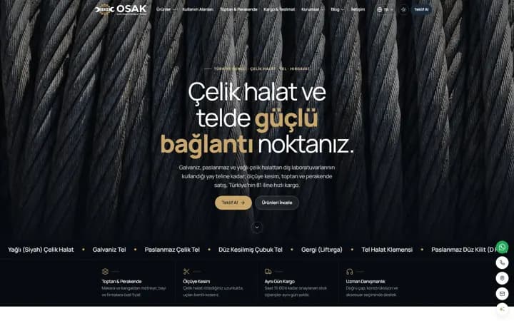 OSAK Çelik Halat
